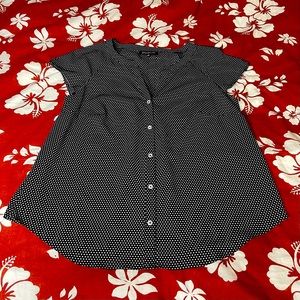 Jones New York Polka Dot Blouse